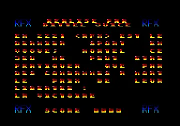 RFX (F) (1993) [CPC Infos] screen shot title